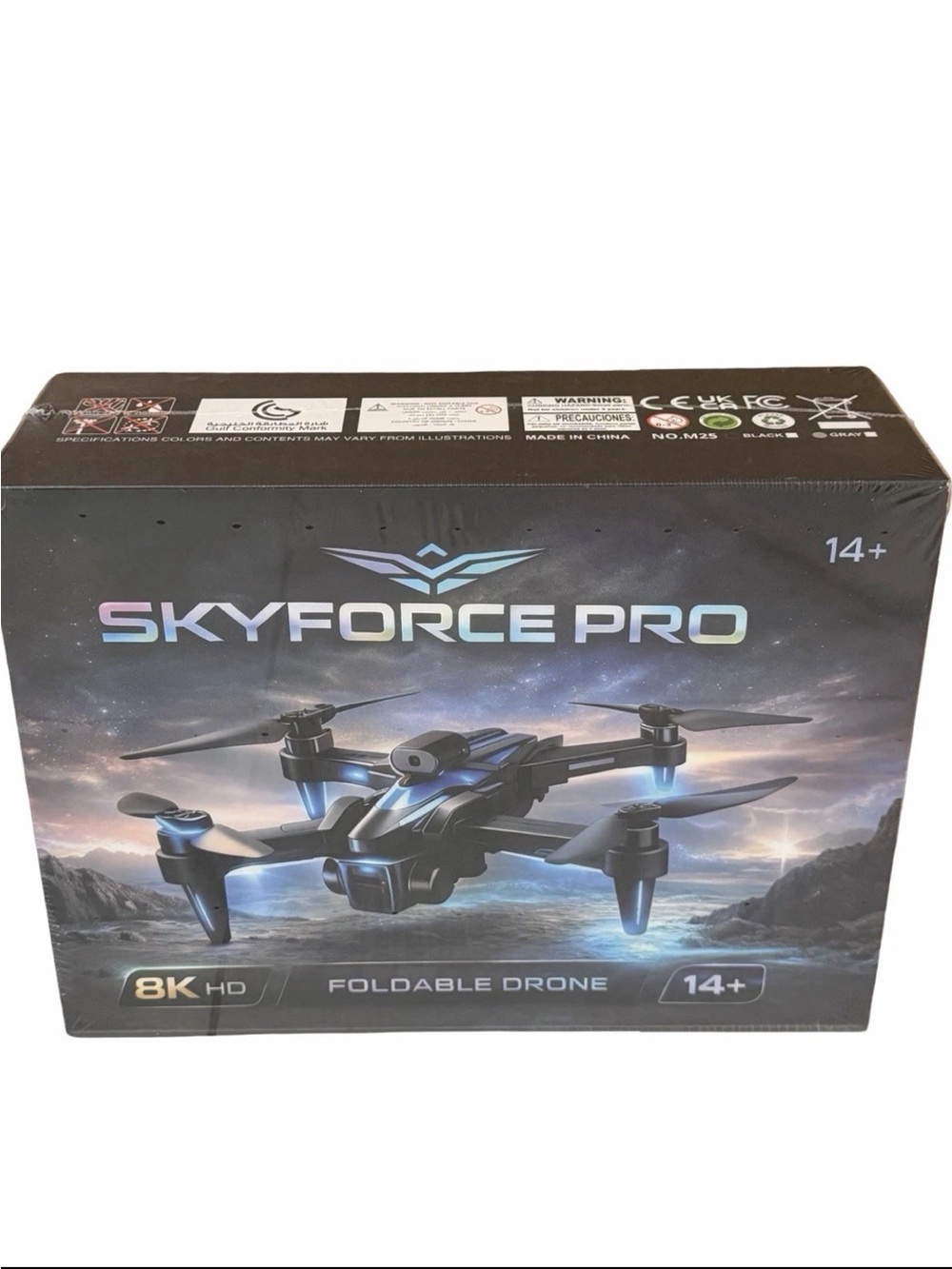 Skyforce Pro Foldable Drone - Black & Blue